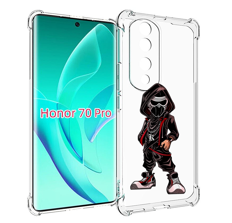 

Чехол MyPads крутой-ниндзя для Honor 70 Pro / 70 Pro Plus, Прозрачный, Tocco
