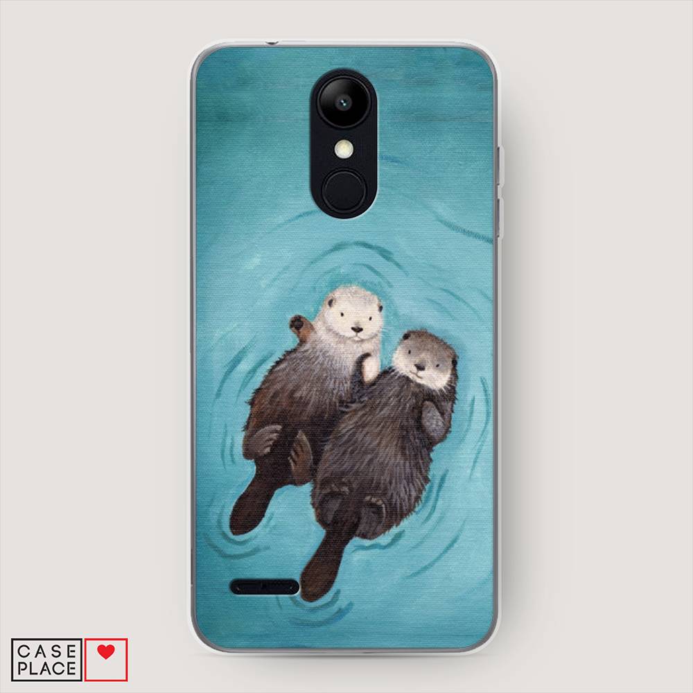 

Чехол Awog на LG K9 (K8 2018) "Парочка бобров", Голубой, 83750-10