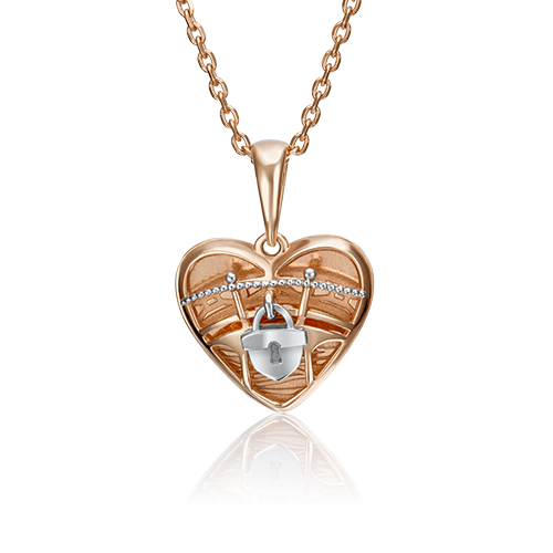 

Подвеска из белого золота/красного золота PLATINA jewelry 03-2932-00-000-1111, 03-2932-00-000-1111