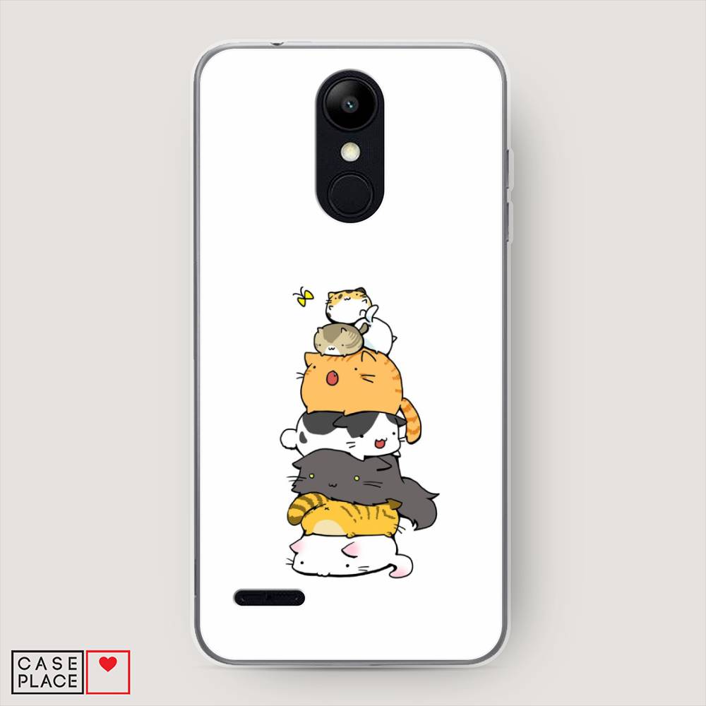 

Чехол Awog на LG K9 (K8 2018) "Бутерброд из котиков", Коричневый;белый;серый, 83750-10