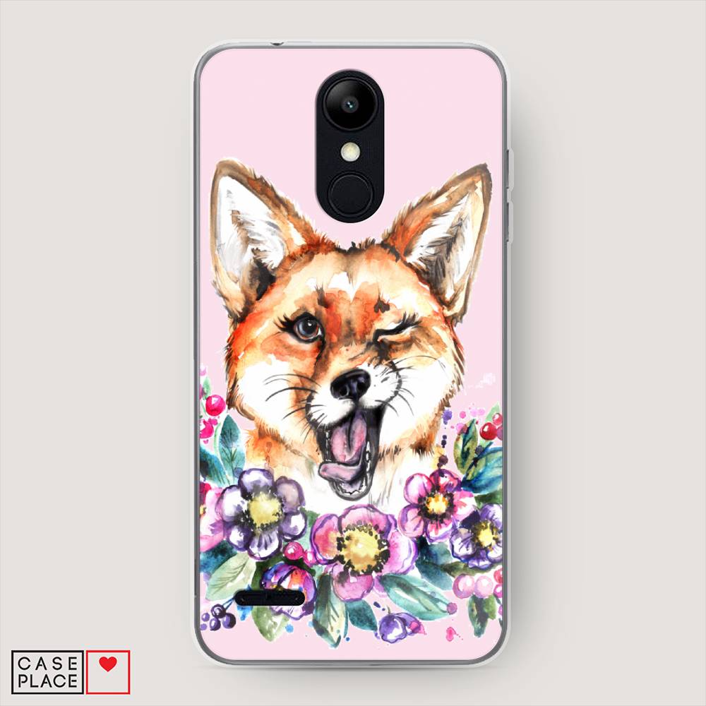 

Чехол Awog на LG K9 (K8 2018) "Подмигивающая лиса", Оранжевый, 83750-10