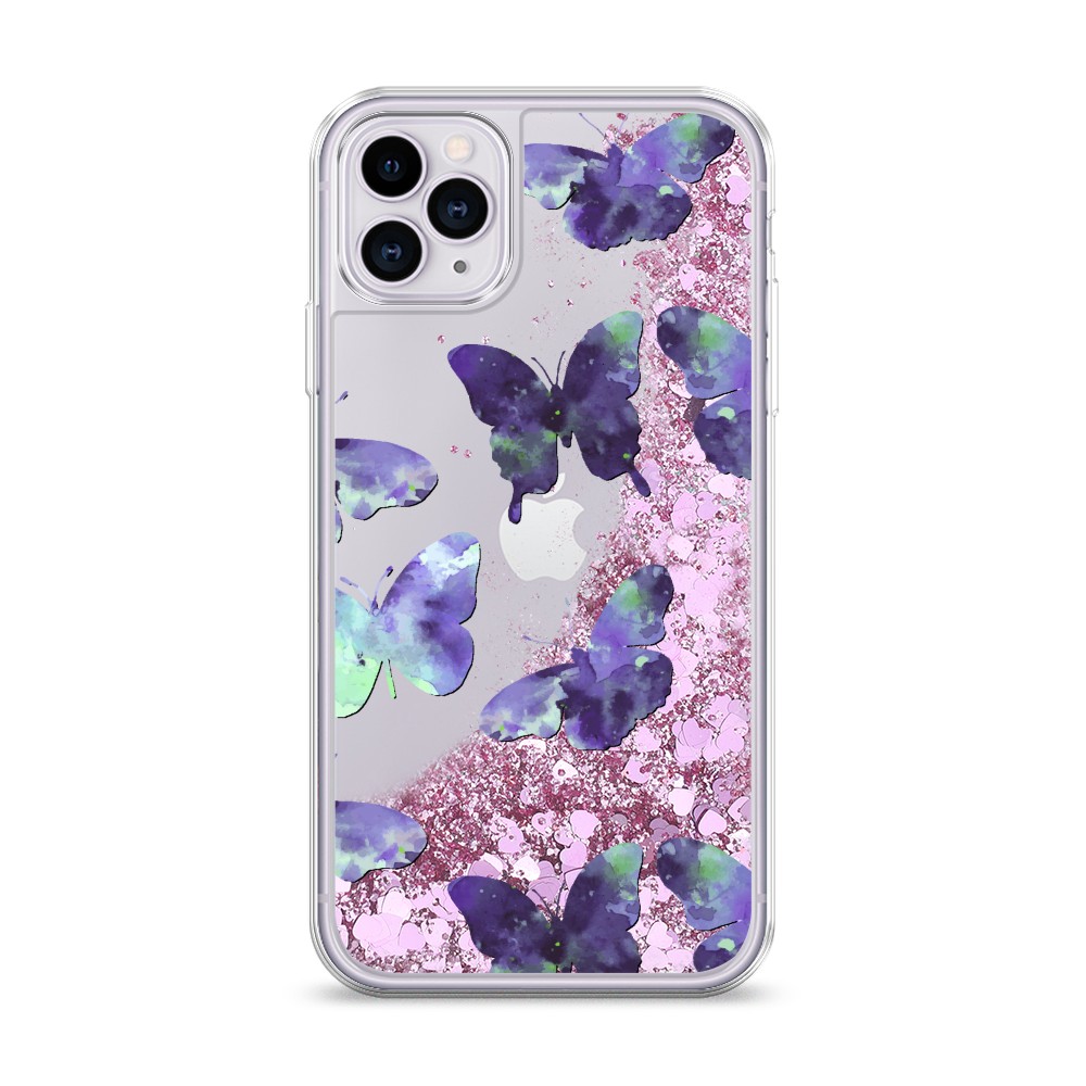 

Жидкий чехол с блестками "Бабочки отпечатки" на Apple iPhone 11 Pro Max, 12294-1