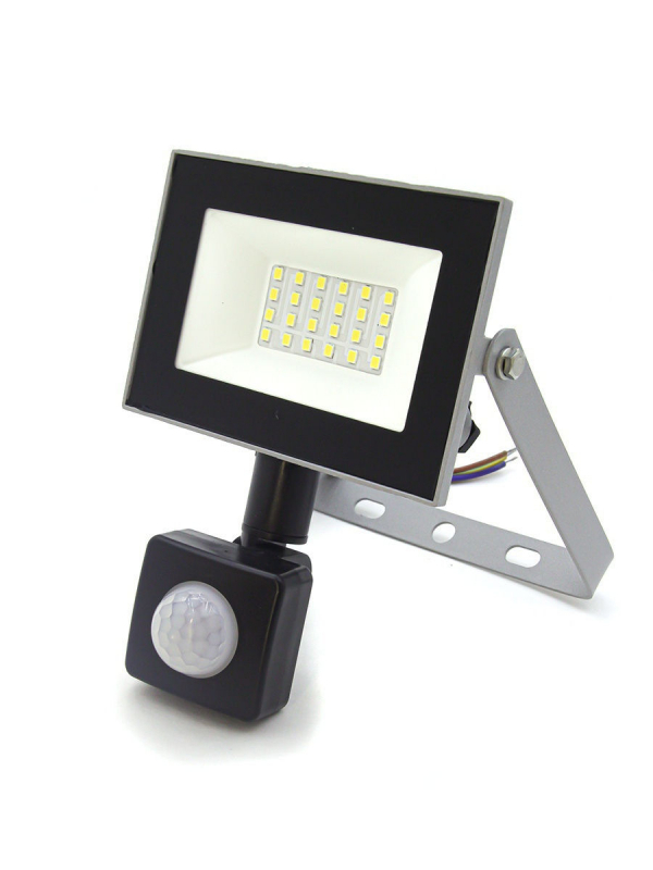 фото Светодиодный прожектор с датчиком движения и света foton lighting fl-led 30 вт 4200k ip65
