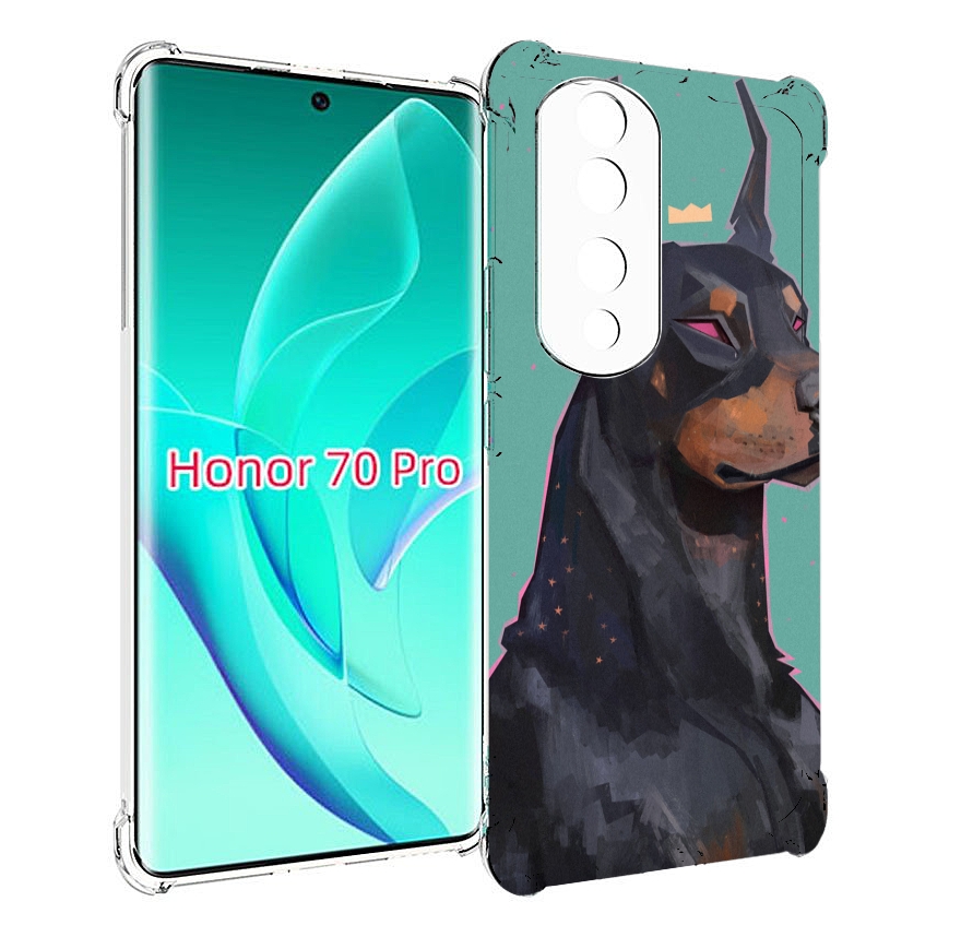 

Чехол MyPads красивый-доберман для Honor 70 Pro / 70 Pro Plus, Прозрачный, Tocco