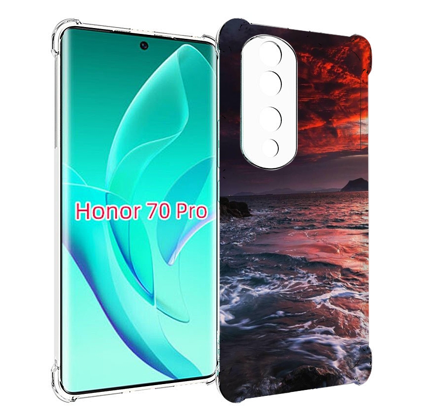 

Чехол MyPads красивый залив для Honor 70 Pro / 70 Pro Plus, Прозрачный, Tocco