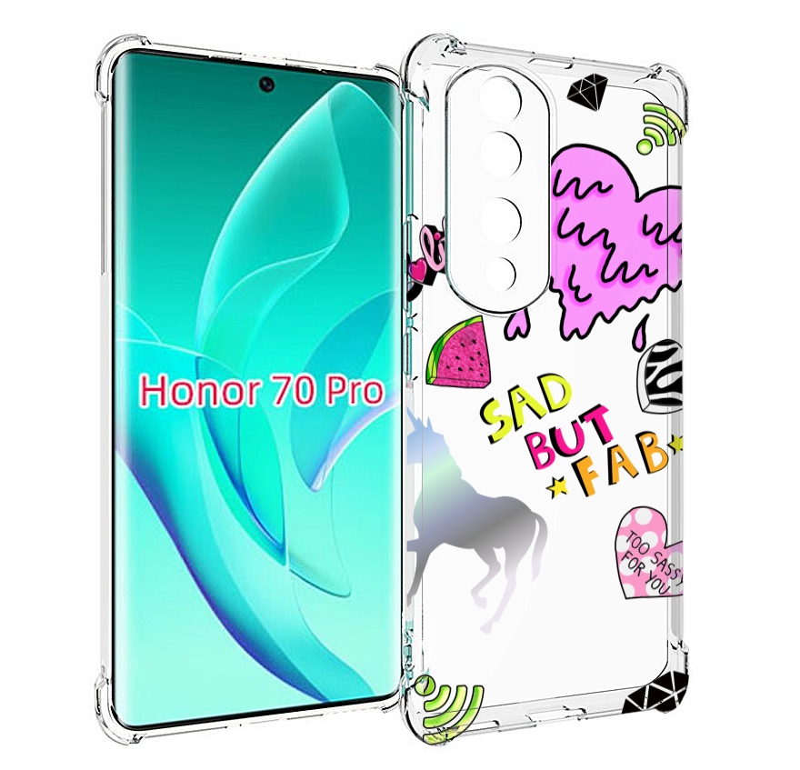 

Чехол MyPads красивые-смайлики для Honor 70 Pro / 70 Pro Plus, Прозрачный, Tocco