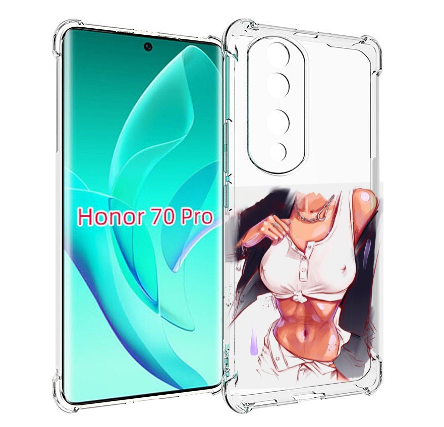 

Чехол MyPads красивая-стройная-модель для Honor 70 Pro / 70 Pro Plus, Прозрачный, Tocco