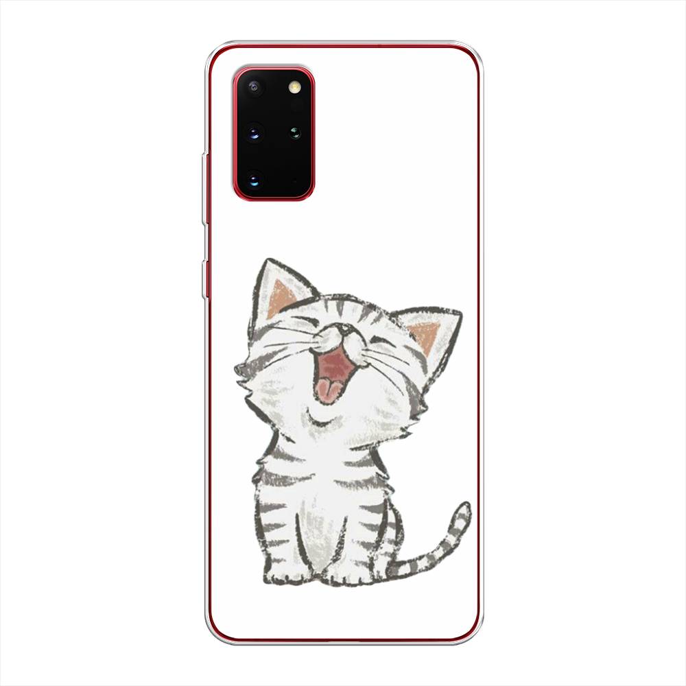 

Чехол Awog на Samsung Galaxy S20 + "Котенок рисованный", Серый;белый, 29350-1