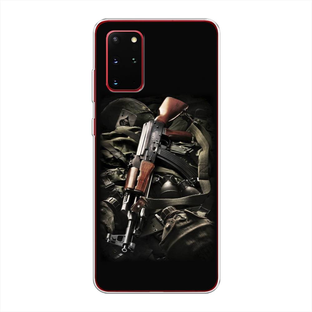 

Чехол Awog на Samsung Galaxy S20 + "Автомат", Черный;коричневый;серый, 29350-5