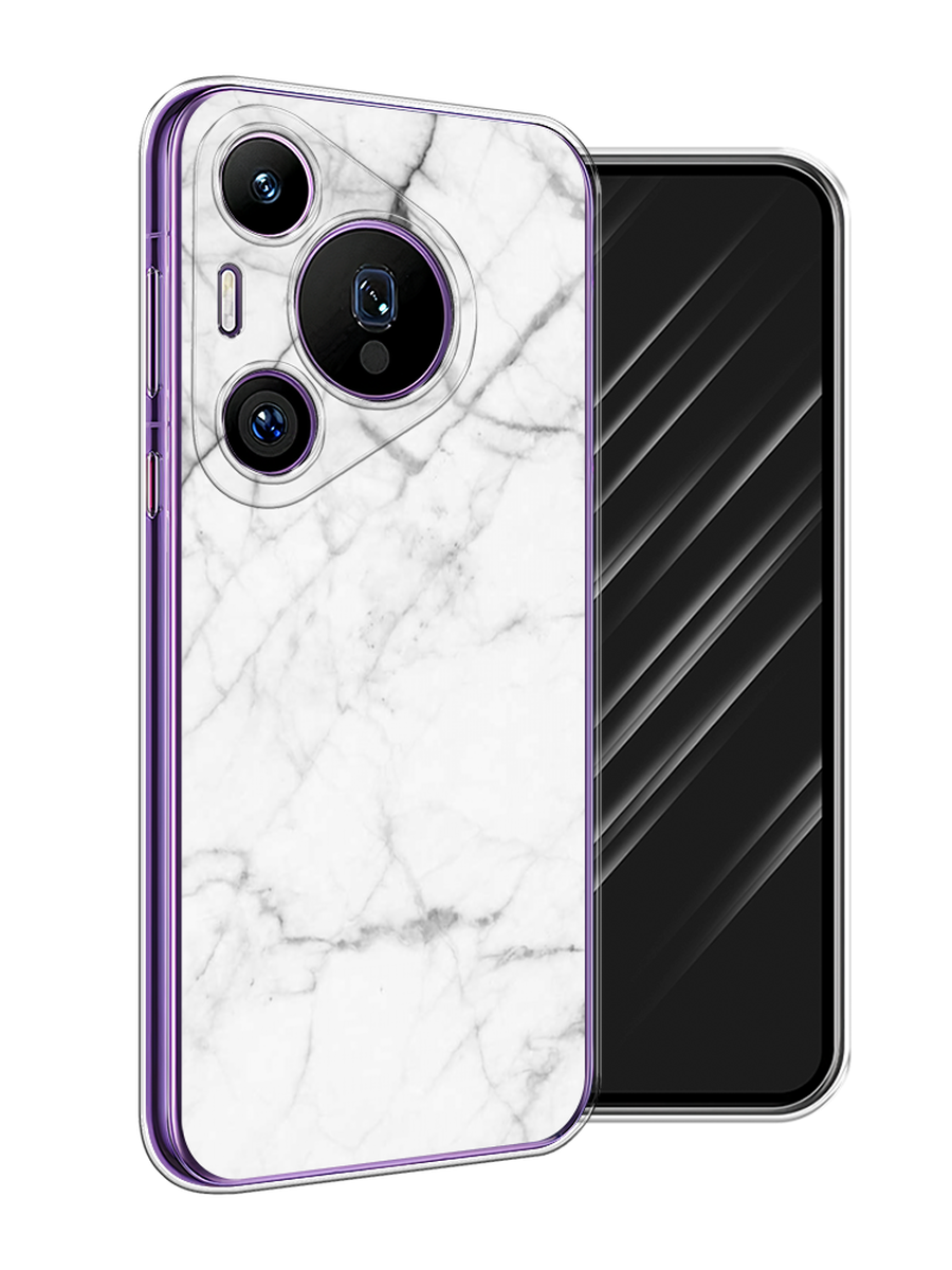 

Чехол Awog на Huawei Pura 70 Pro/70 Pro Plus "Светлый мрамор", Серый, 6124450-1