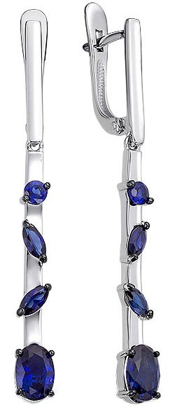 

Серьги из серебра с сапфиром Империал S1341/Ag-602GT, S1341/Ag-602GT