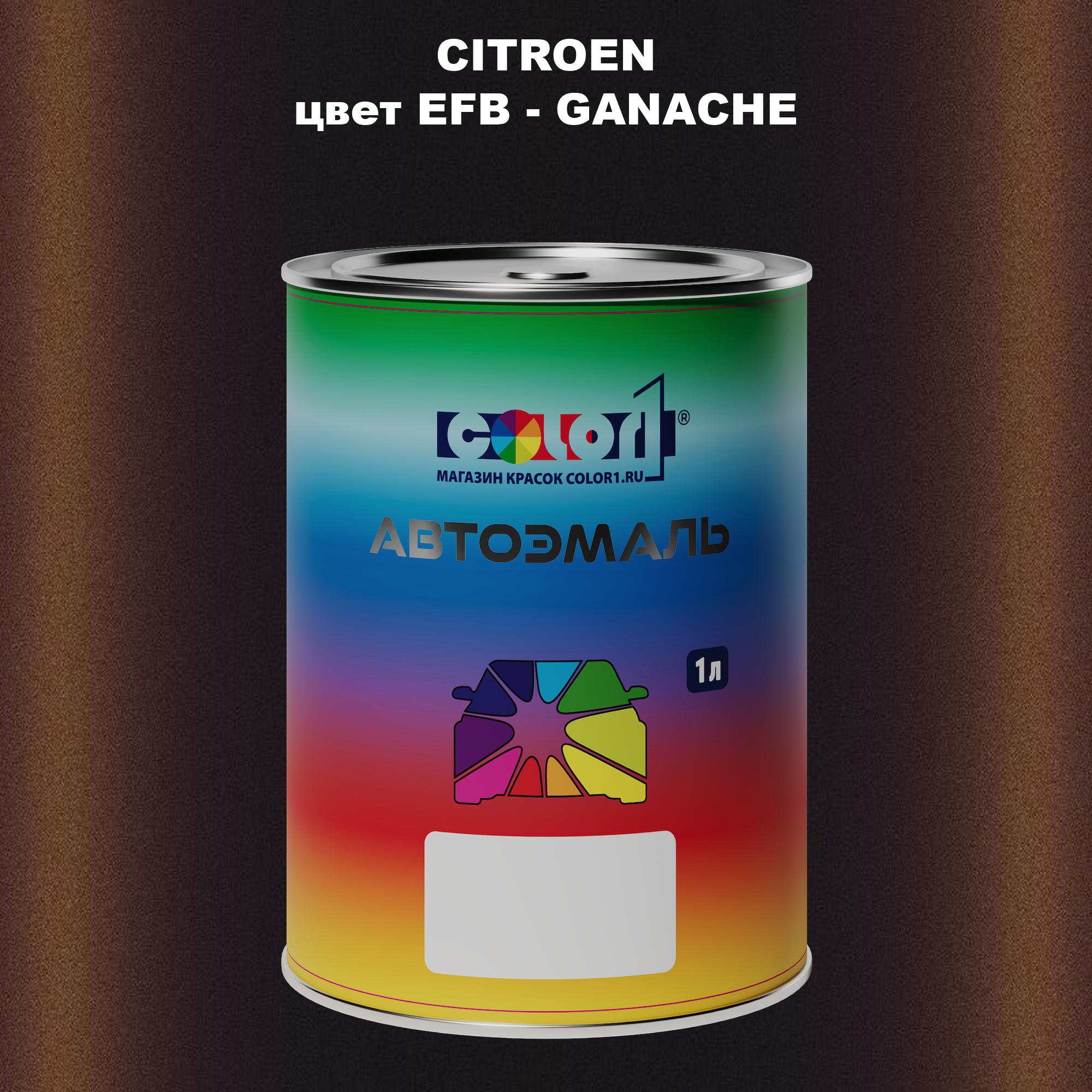 

Автомобильная краска COLOR1 для CITROEN, цвет EFB - GANACHE, Прозрачный