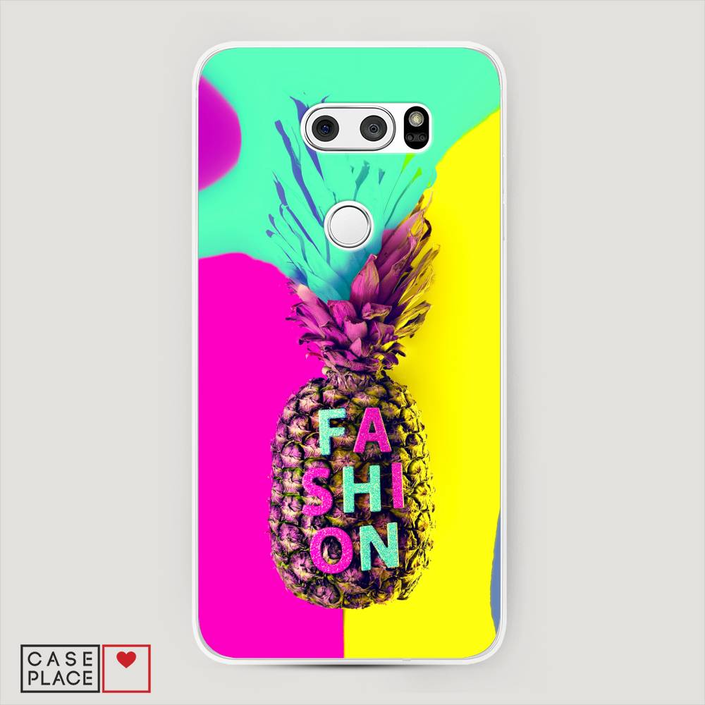 

Чехол Awog на LG V35 ThinQ "Кислотный ананас", Желтый;розовый;голубой, 83650-10