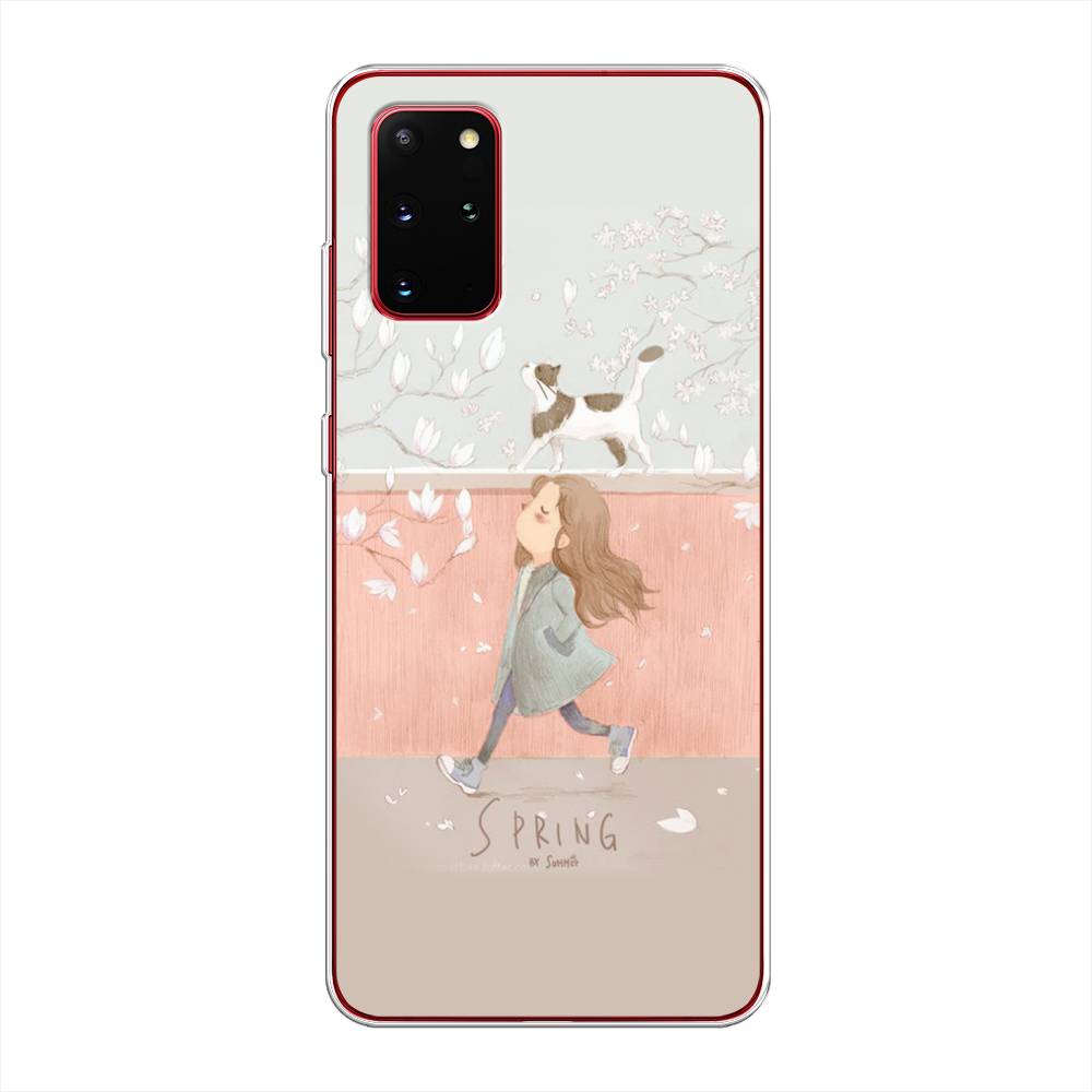 

Чехол Awog на Samsung Galaxy S20 + "Девочка-весна", Серый, 29350-7