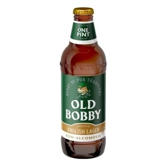 Безалкогольное пиво Old Bobby светлое Lager пастеризованное 500 мл