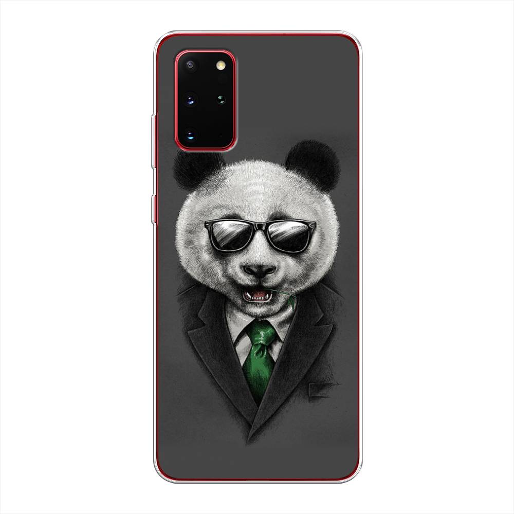 

Чехол Awog на Samsung Galaxy S20 + "Деловая панда", Серый;зеленый, 29350-10
