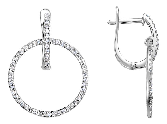 

Серьги из белого золота с бриллиантом Vesna jewelry 21471-251-00-00, 21471-251-00-00