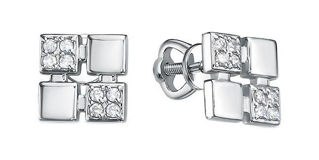 

Серьги из платины с бриллиантом Империал S01949/Pt-420, S01949/Pt-420