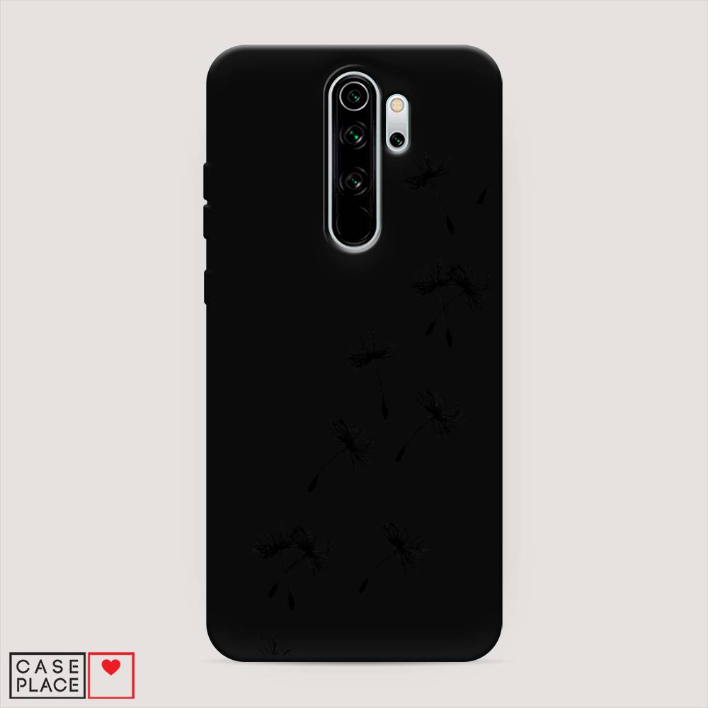 фото Матовый силиконовый чехол "летящие одуванчики" на xiaomi redmi note 8 pro awog