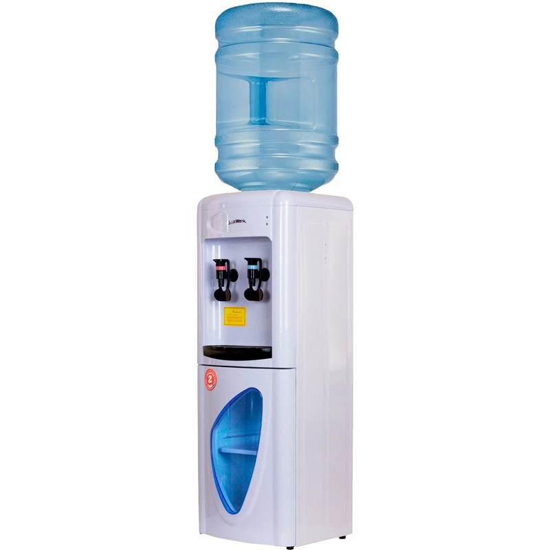Кулер для воды Aqua Work 0.7LWR(бело-чер),без нагрева и охлажд,шкафчик 10л