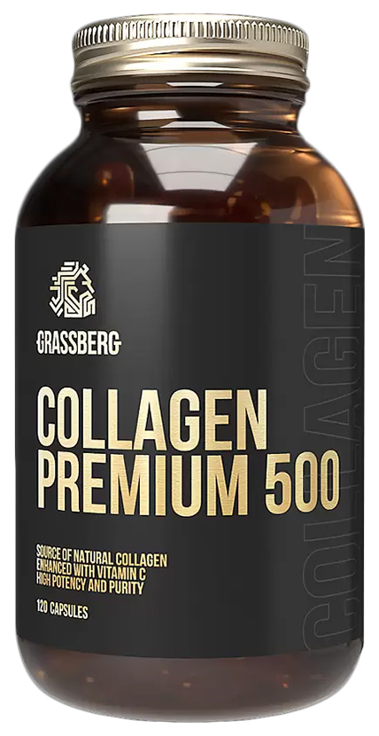 Купить Grassberg Collagen Premium капсулы 500 мг 120 шт., Великобритания