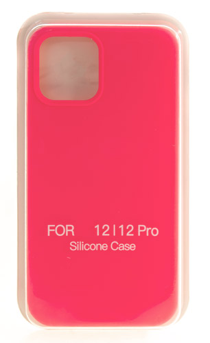 

Hакладка Silicone Cover для iPhone 12/12 Pro, ярко-розовый (12)