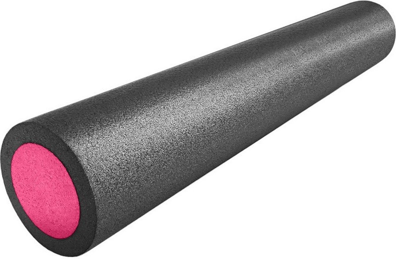 Ролик для йоги и пилатеса NoBrand PEF60 60x15 см, черный/розовый