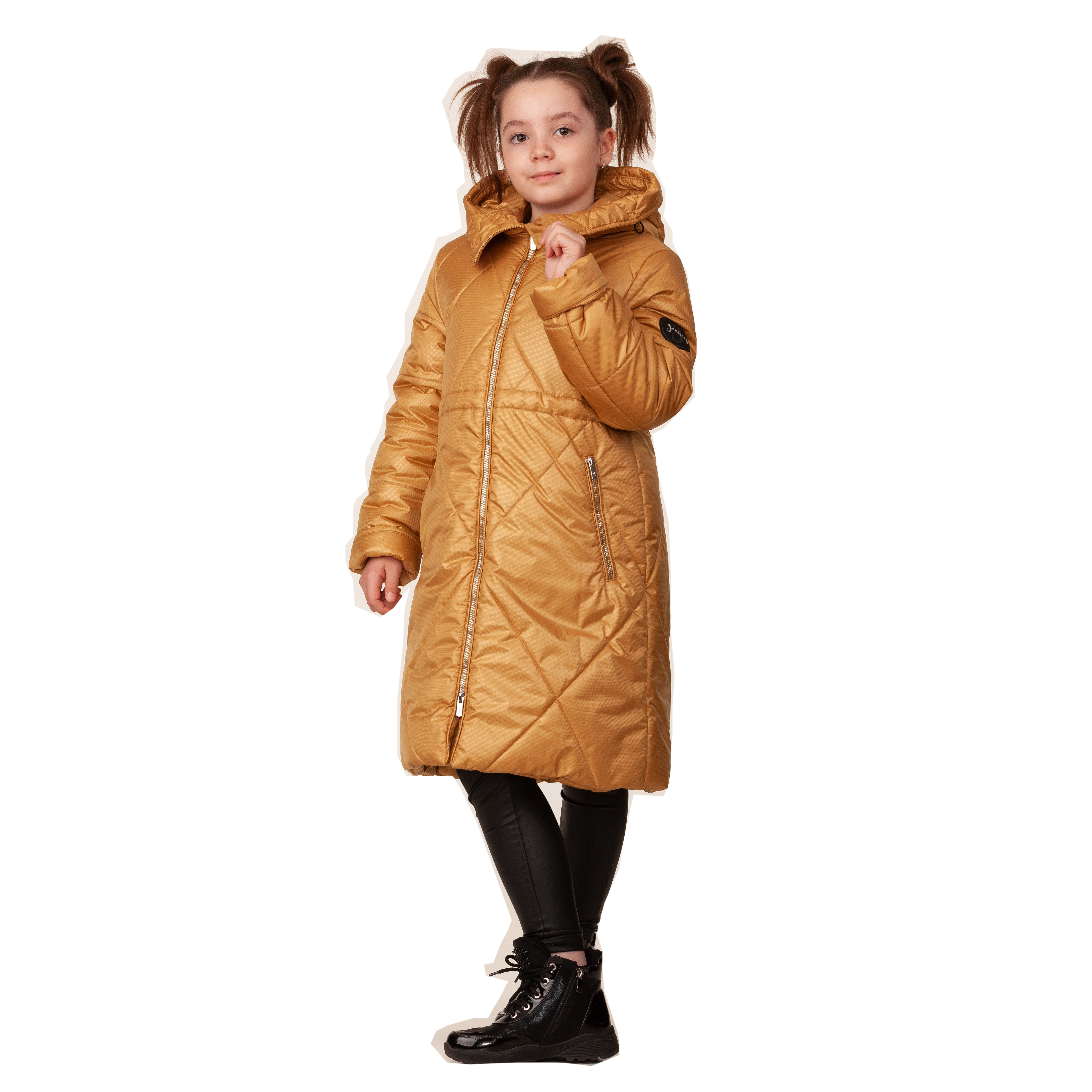 

Пальто детское Jeanees 05120-7-36 оранжевый р.140, 05120-7-36