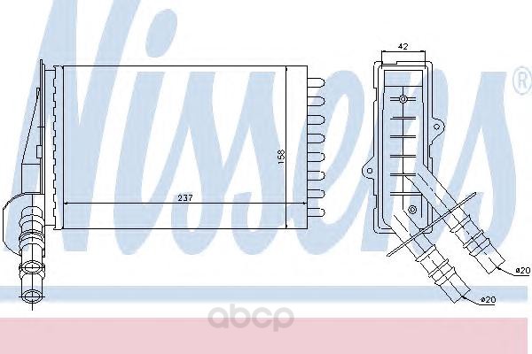 NS73374 радиатор печки Renault Clio 98 4630₽