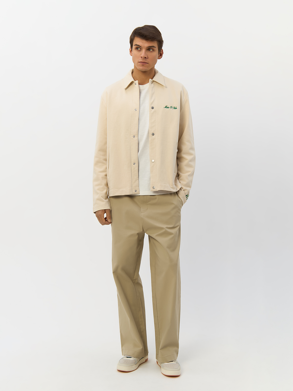Брюки Calvin Klein для мужчин, бежевые-LEB, размер L, K10K112384