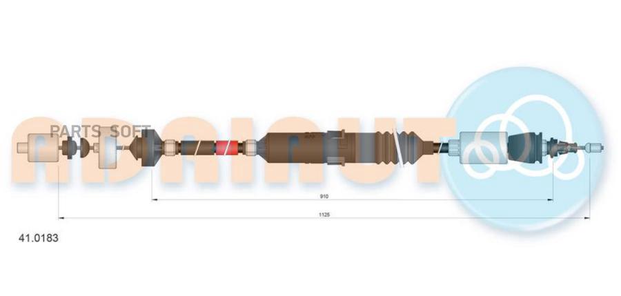 ADRIAUTO AD41.0183_трос сцепления с автоматической регулировкой Renault Laguna 3.0i 94