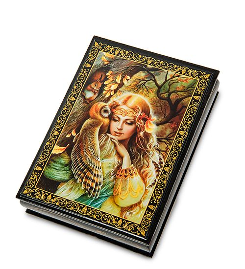

Шкатулка в технике декупаж (10х14х4) ШК-11/ 3-P 113-7010779, Черный