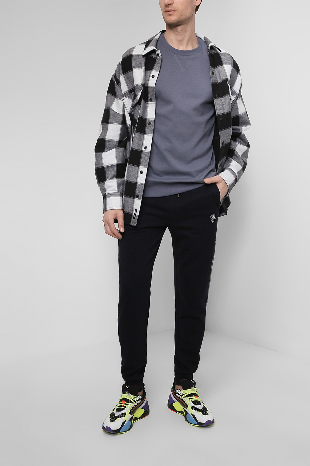 

Брюки мужские Karl Lagerfeld 512910_705028 синие L, 512910_705028