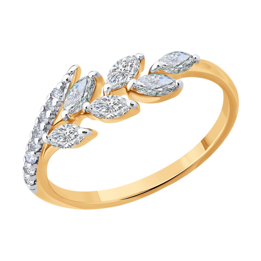 

Кольцо из серебра р. 19,5 SOKOLOV 93011129, фианит, 93011129