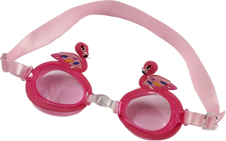 Силиконовые очки для детей. Фламинго очки для плавания детские купить для девочек.