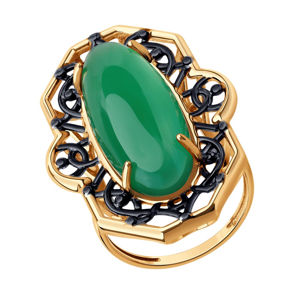 

Кольцо из серебра р. 17 SOKOLOV 83010249, жадеит, 83010249