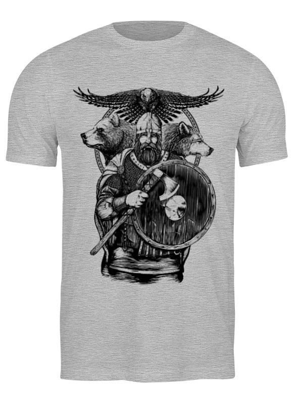 

Футболка мужская викинг 3510235 Printio белая 2XL, викинг 3510235