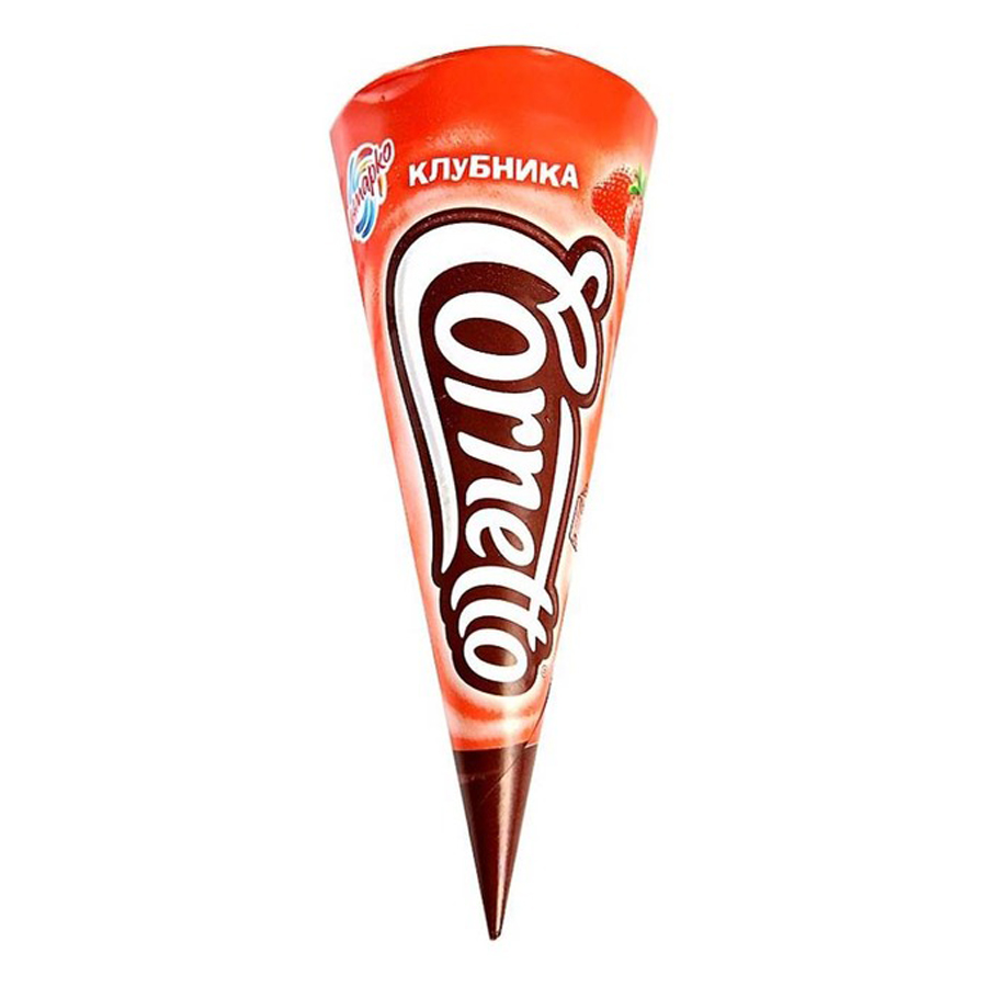 

Мороженое Cornetto сливочное, с клубникой, 72 г