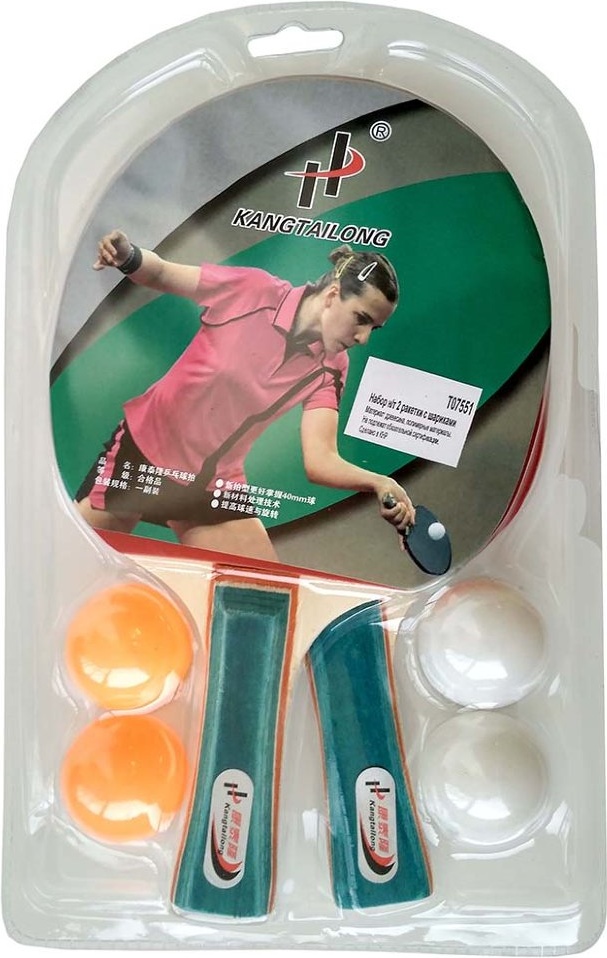 

Набор для настольного тенниса Shyl Sports T07551 2 ракетки, 4 мяча, T07551