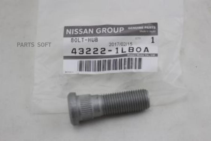 

NISSAN '432221LB0A ШПИЛЬКА КОЛЕСНАЯ [ORG] 1шт