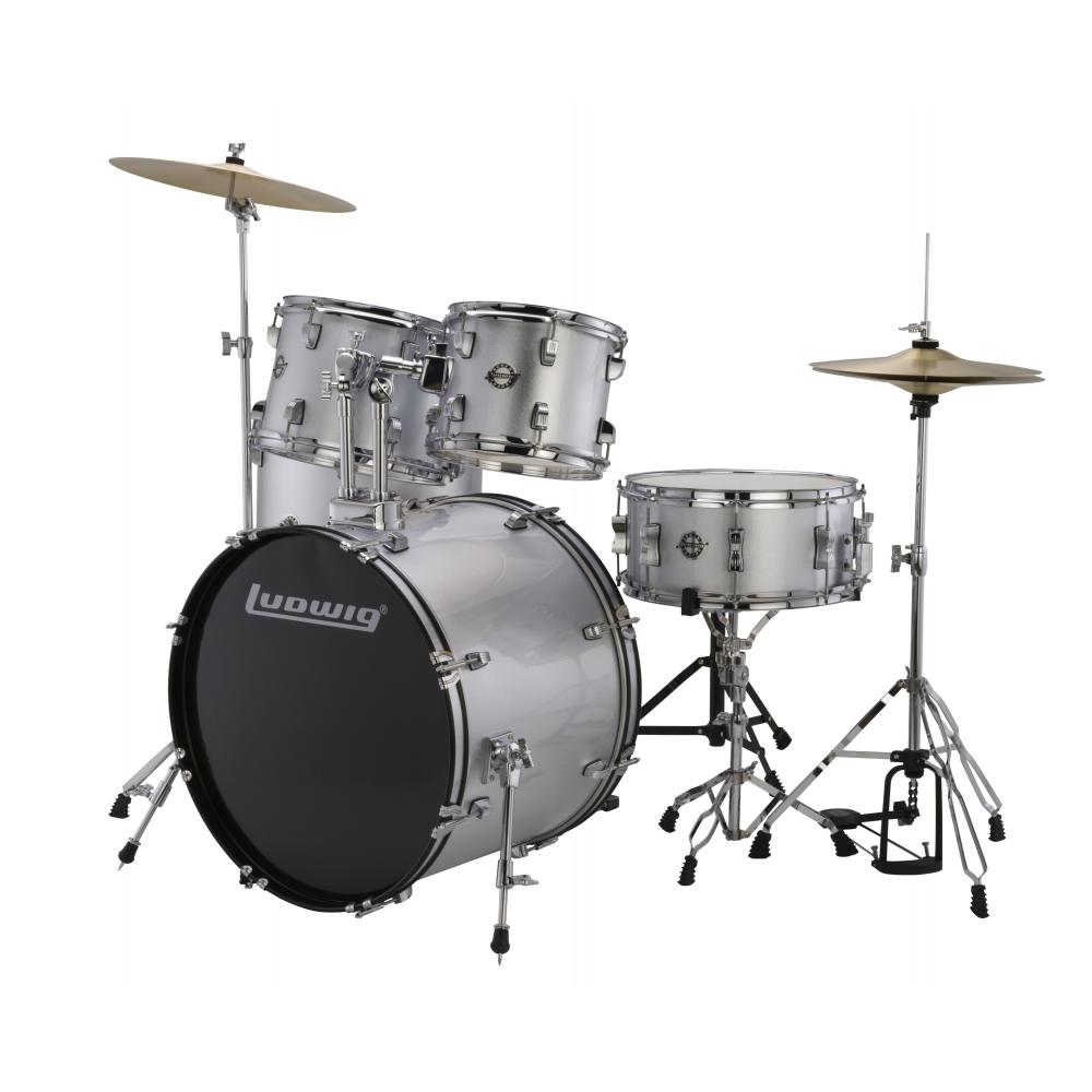 

Ludwig Lc175 Accent Cs Combo series - Ударная установка цвет серебристый полный комплект