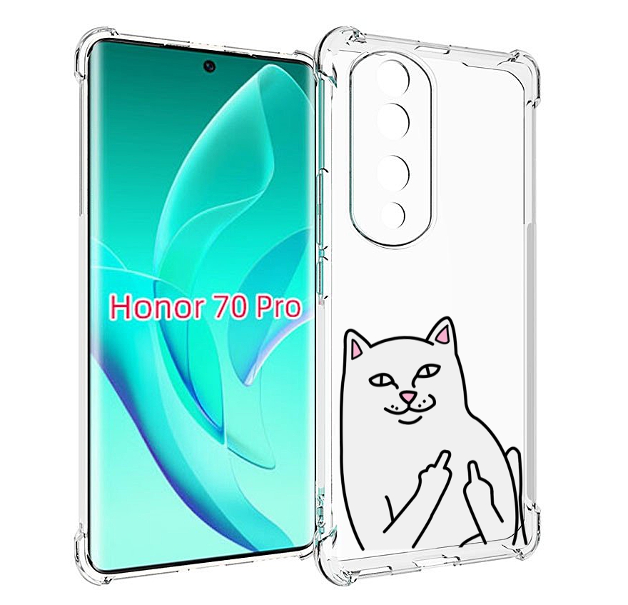 

Чехол MyPads котяра для Honor 70 Pro / 70 Pro Plus, Прозрачный, Tocco