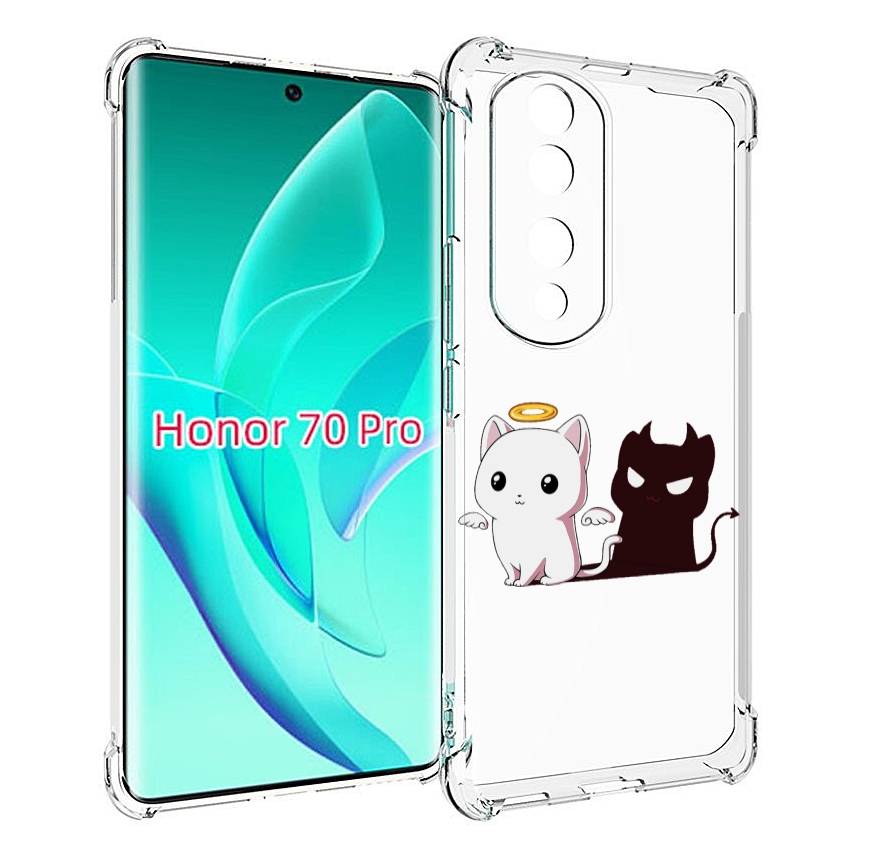 

Чехол MyPads котик-с-злой-тенью для Honor 70 Pro / 70 Pro Plus, Прозрачный, Tocco