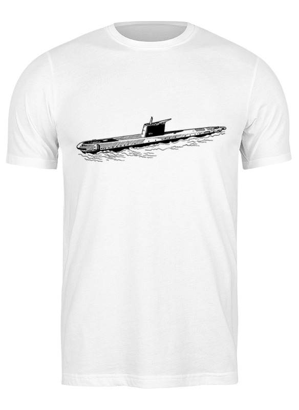 фото Футболка мужская футболка "подводная лодка" 3474321 printio белая 2xl