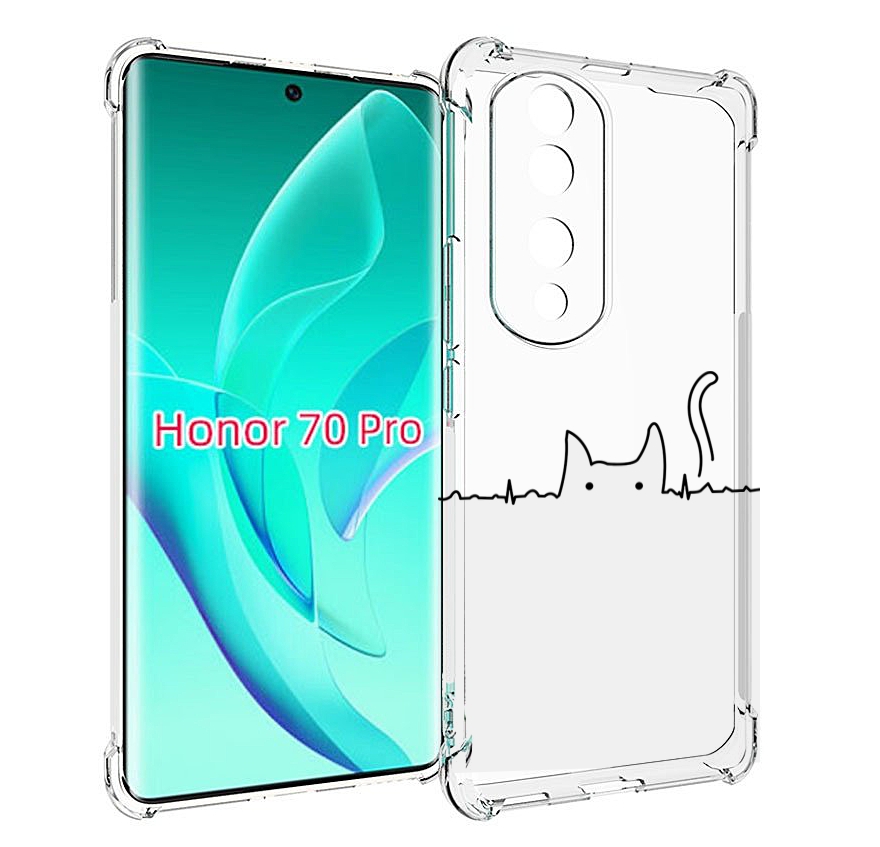 

Чехол MyPads кот-музыкальный для Honor 70 Pro / 70 Pro Plus, Прозрачный, Tocco