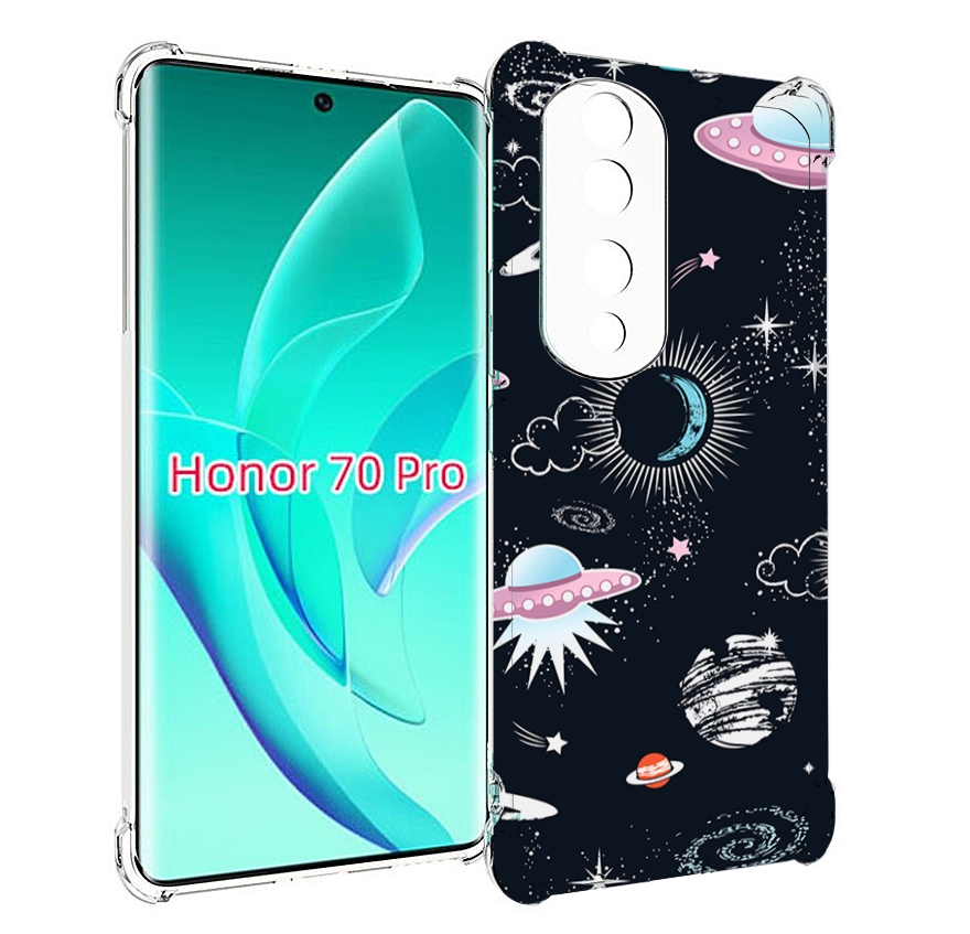 

Чехол MyPads космос-мини-картинки для Honor 70 Pro / 70 Pro Plus, Прозрачный, Tocco