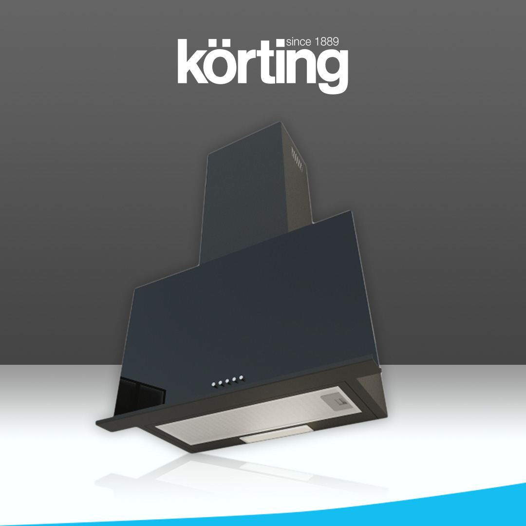 Вытяжка настенная Korting KHC 65330 GN черный фильтр для вытяжки korting kit 0269