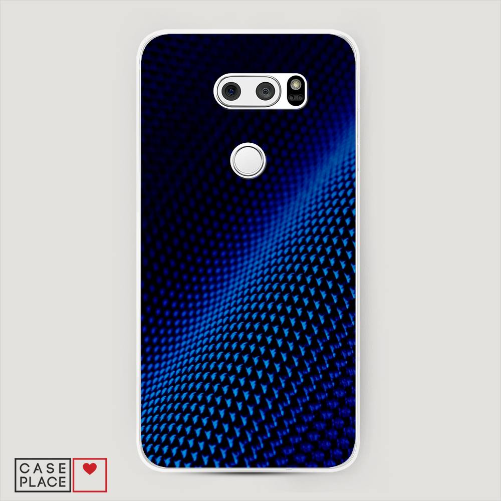 

Чехол Awog на LG V35 ThinQ "Синий карбон", Черный;синий, 83650-3