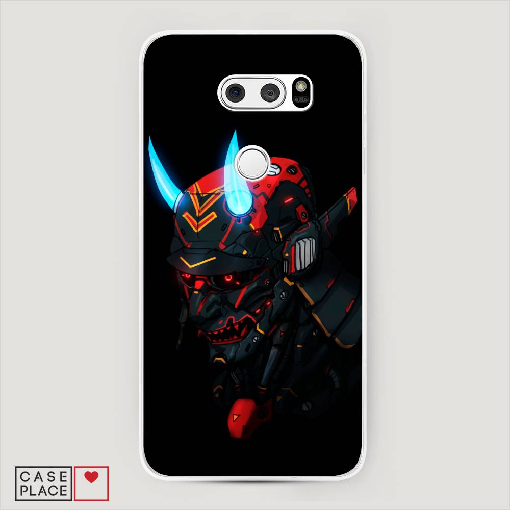 

Чехол Awog на LG V35 ThinQ "Неоновый самурай", Черный;красный;голубой, 83650-6
