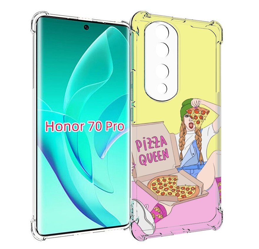 

Чехол MyPads королева-пиццы женский для Honor 70 Pro / 70 Pro Plus, Прозрачный, Tocco
